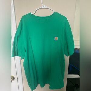 Green Carhartt T-Shirt Size XL Loose Fit
